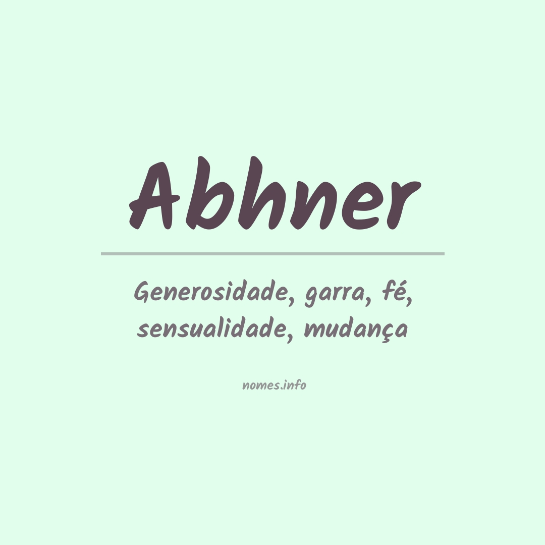 Significado do nome Abhner