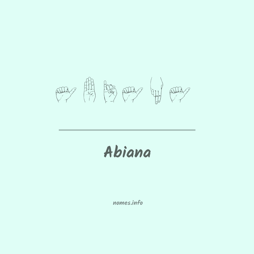 Abiana em Libras