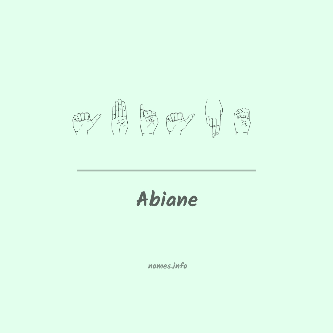 Abiane em Libras