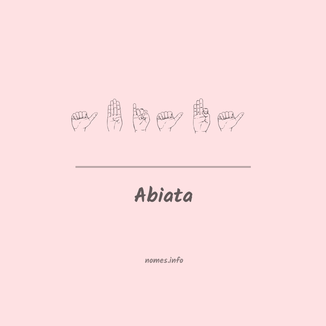 Abiata em Libras