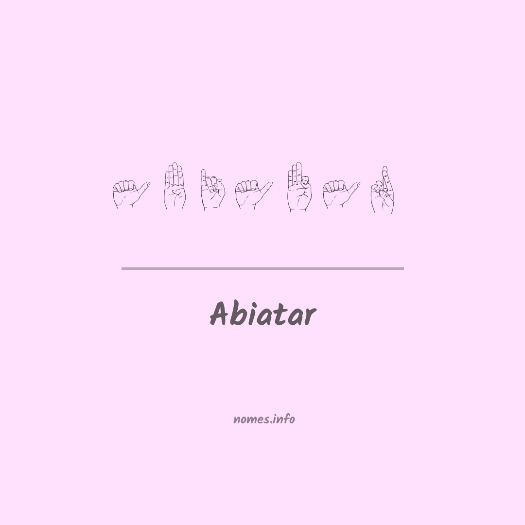 Abiatar em Libras