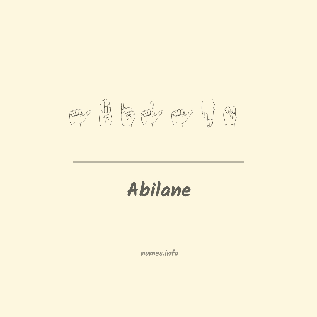 Abilane em Libras