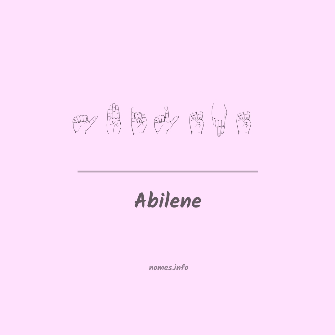 Abilene em Libras