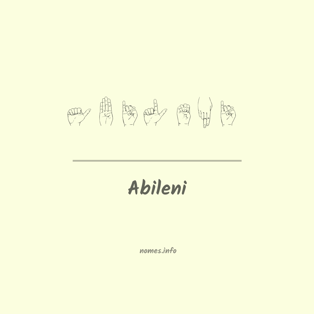 Abileni em Libras