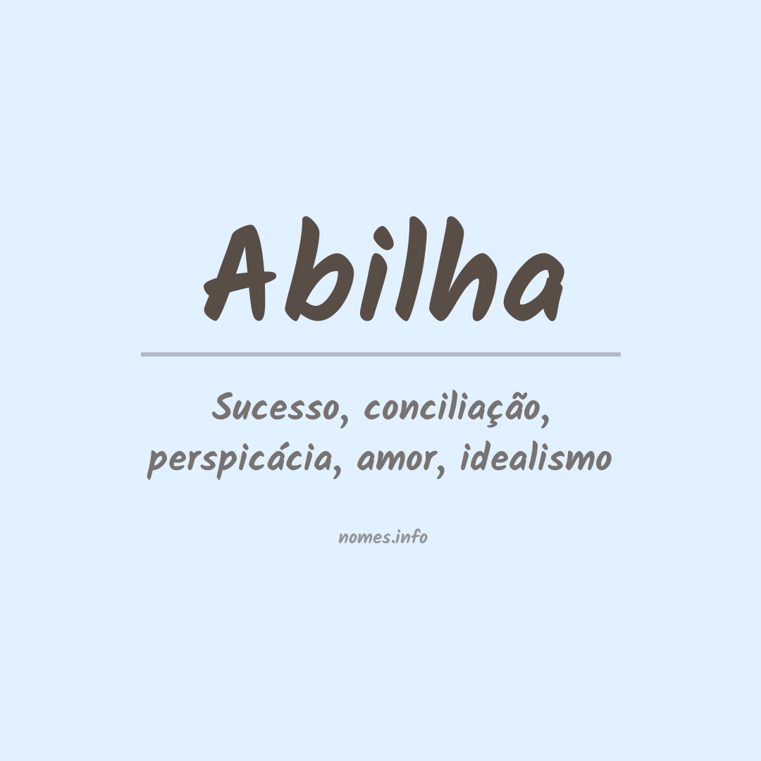 Significado do nome Abilha