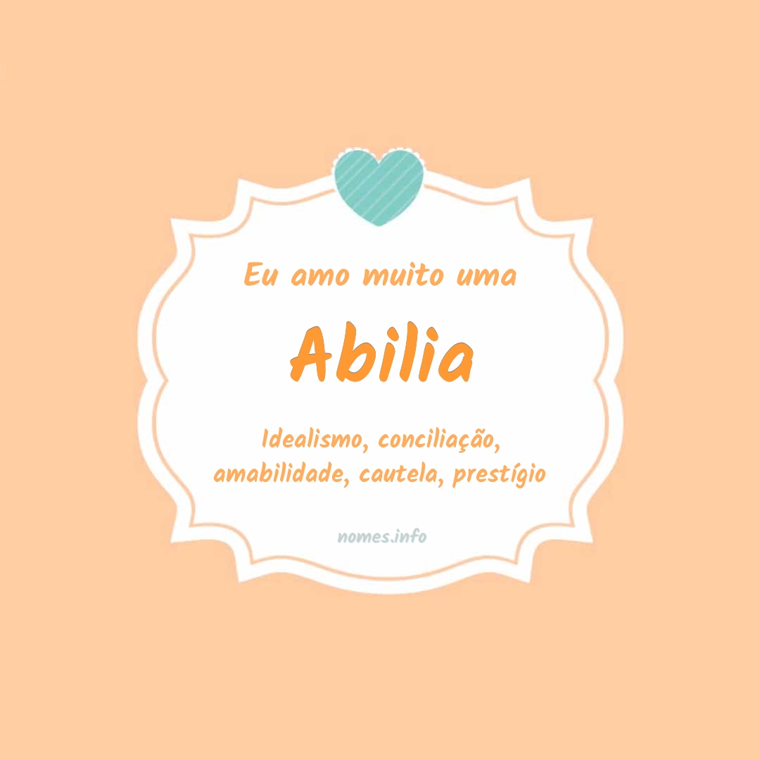 Eu amo muito Abilia