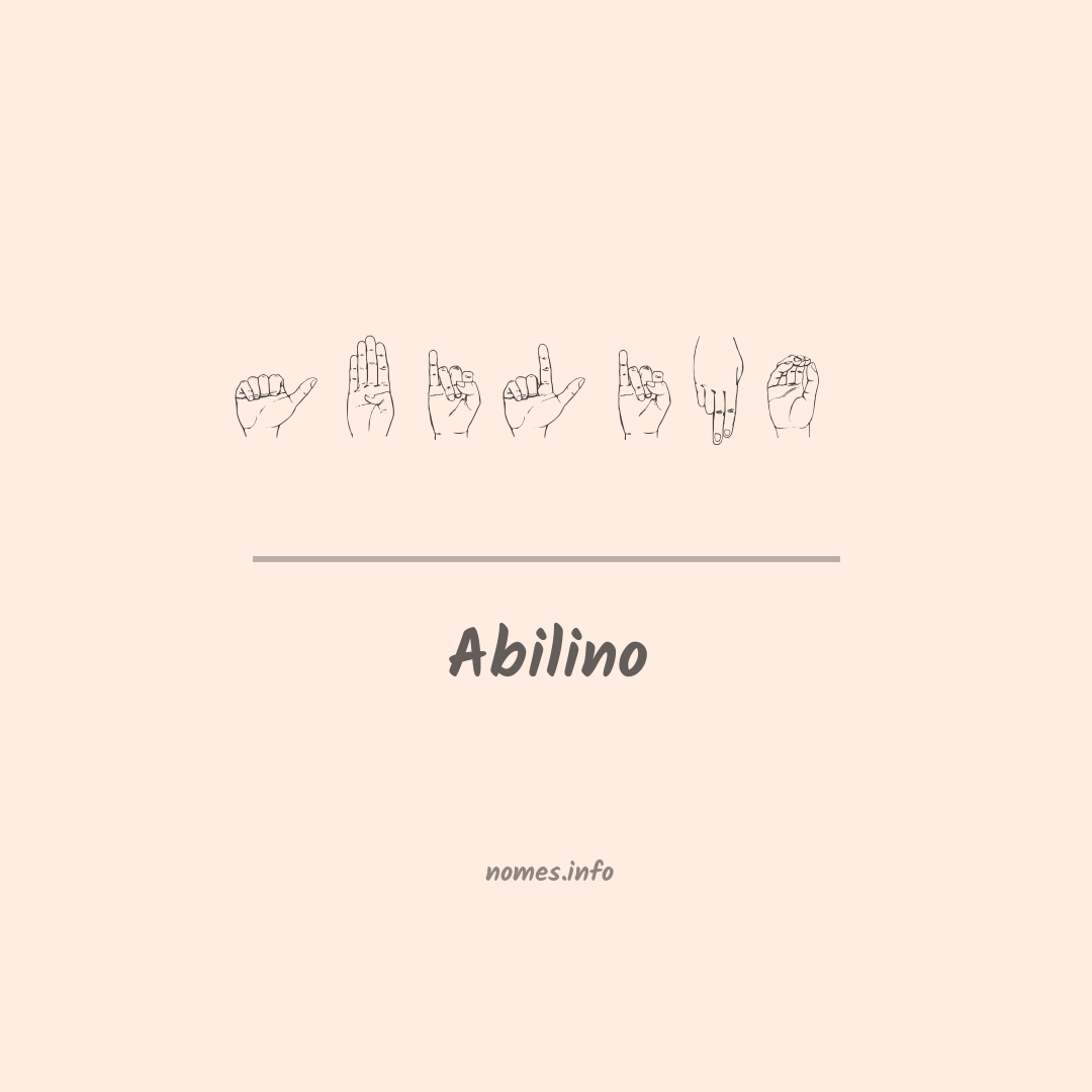 Abilino em Libras