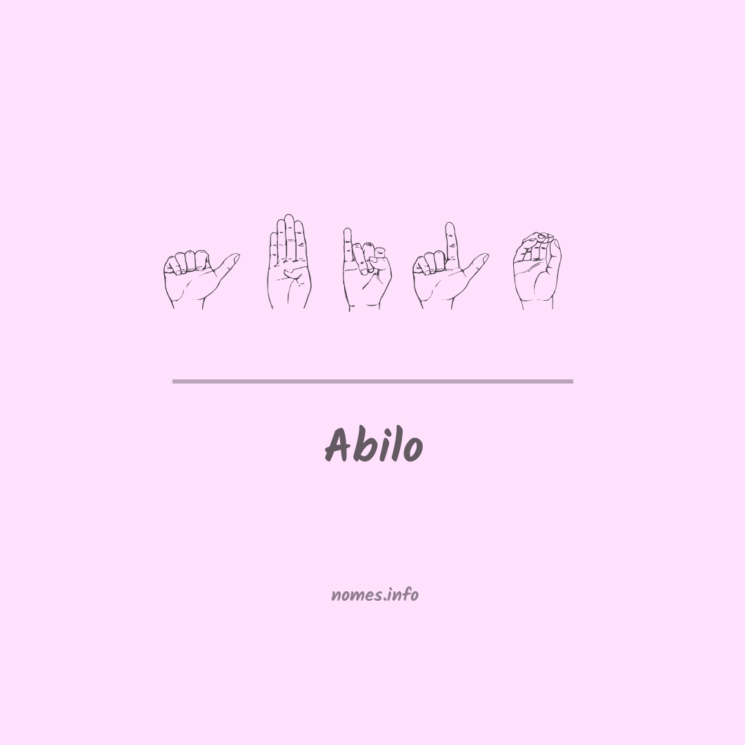 Abilo em Libras