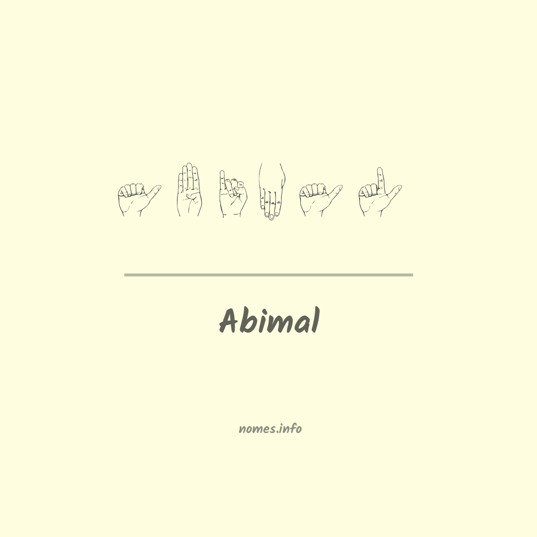 Abimal em Libras