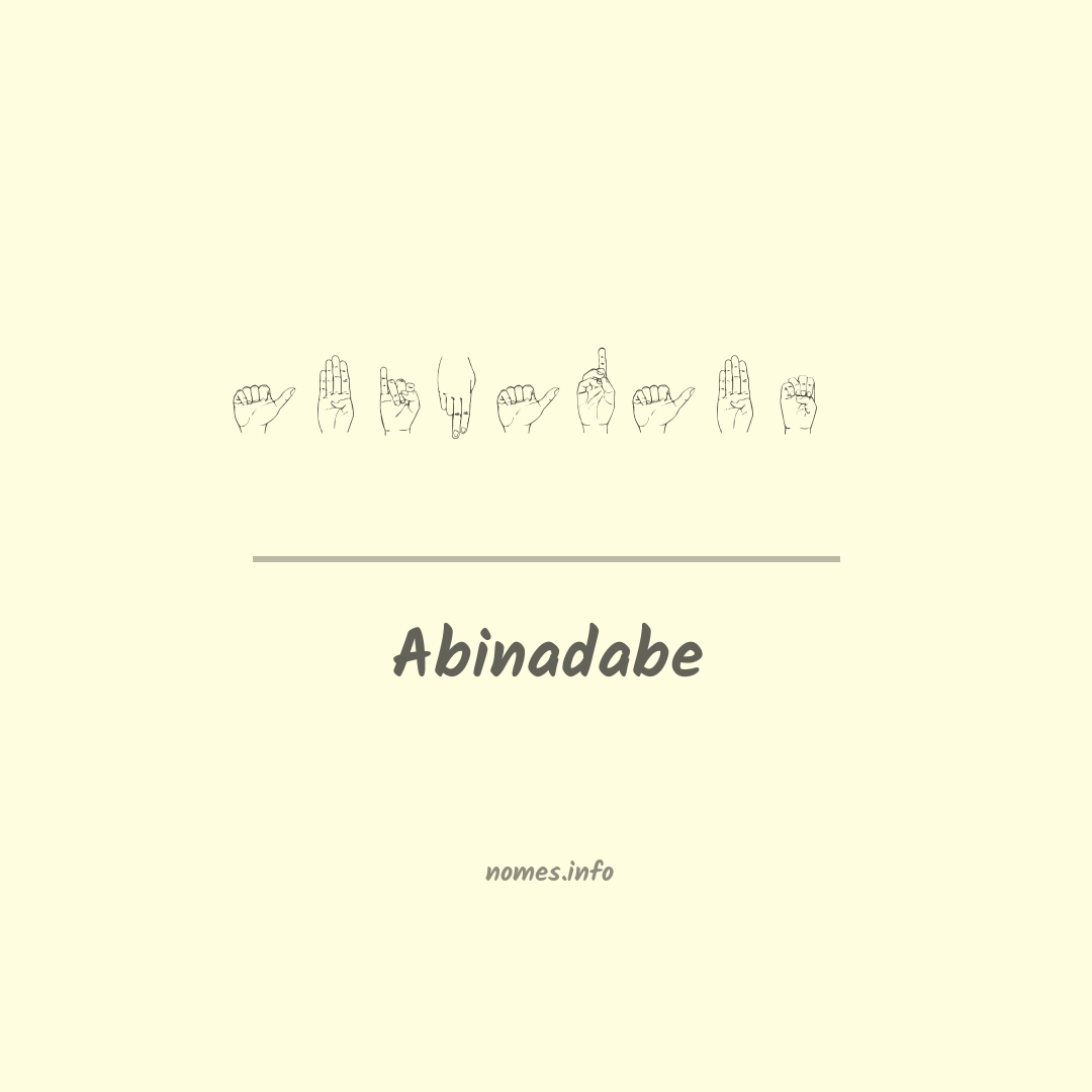 Abinadabe em Libras