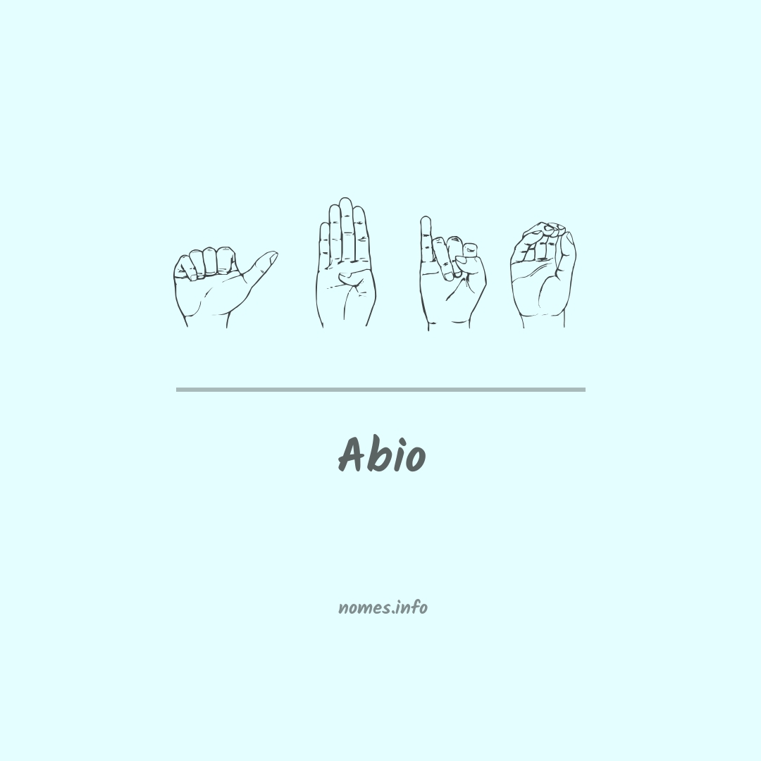 Abio em Libras