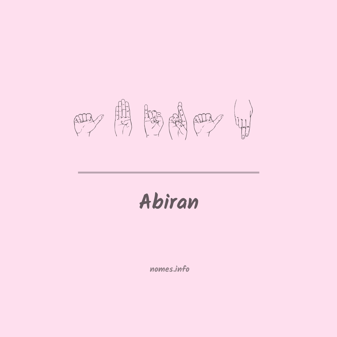 Abiran em Libras