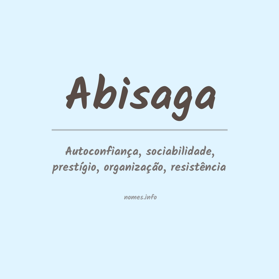 Significado do nome Abisaga