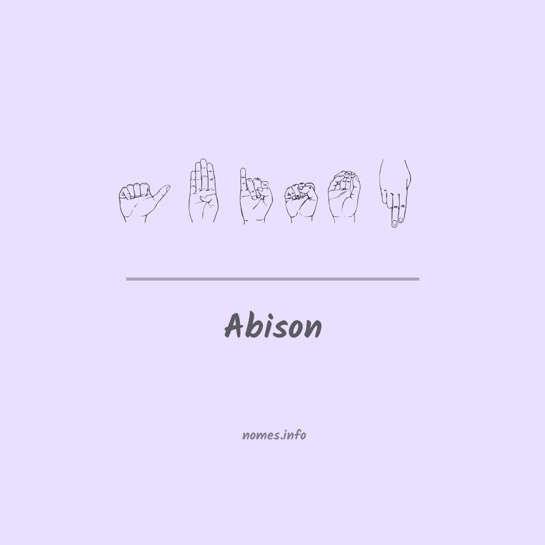 Abison em Libras