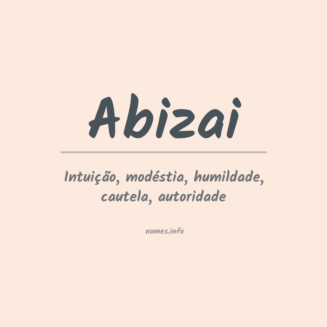 Significado do nome Abizai