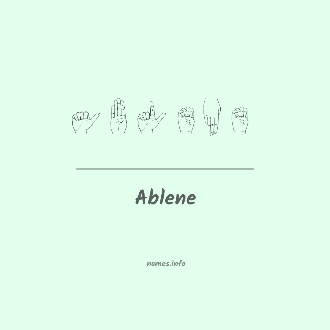 Ablene em Libras