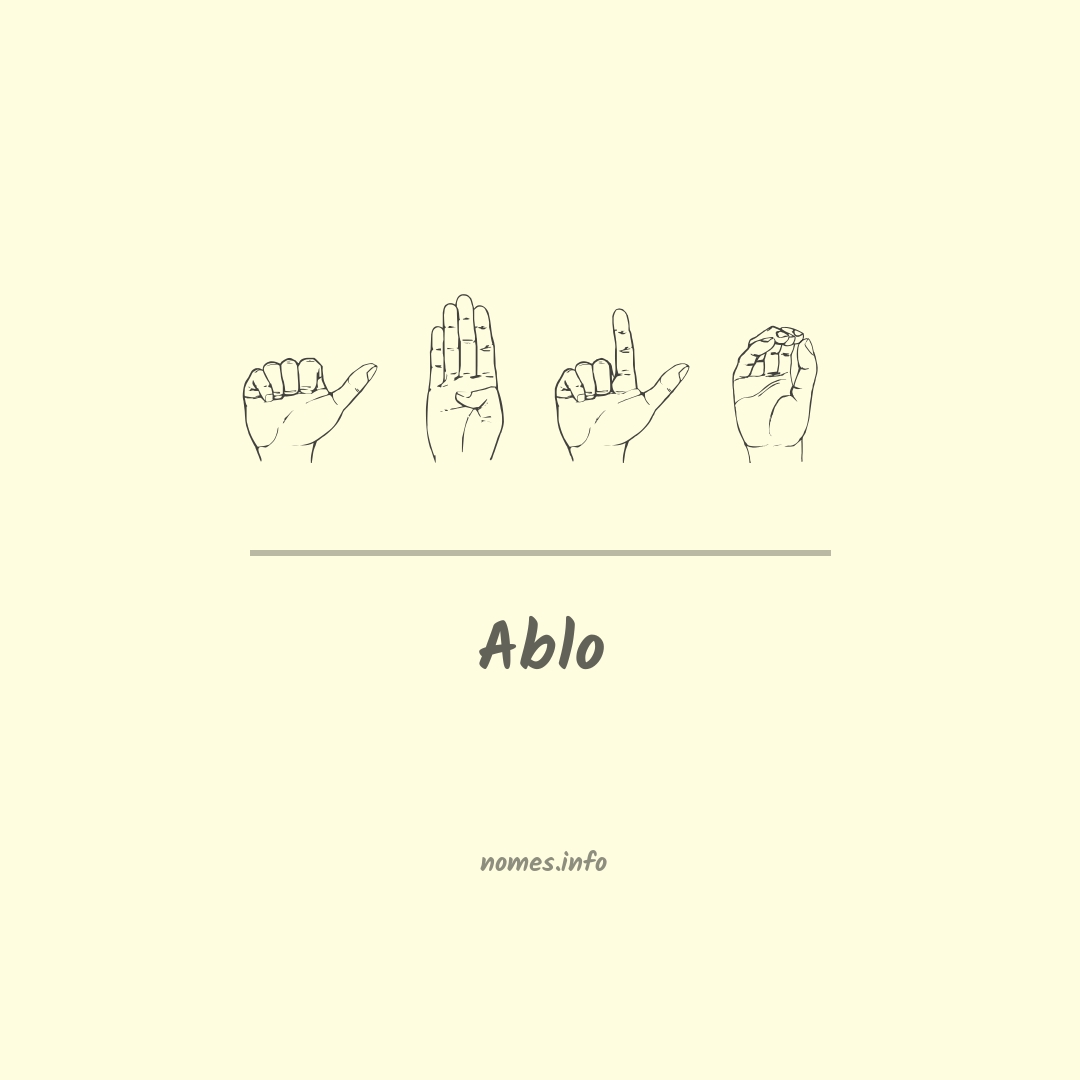 Ablo em Libras