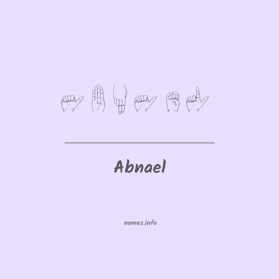 Abnael em Libras