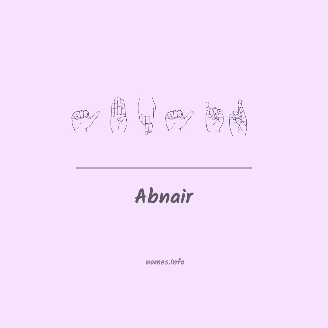 Abnair em Libras