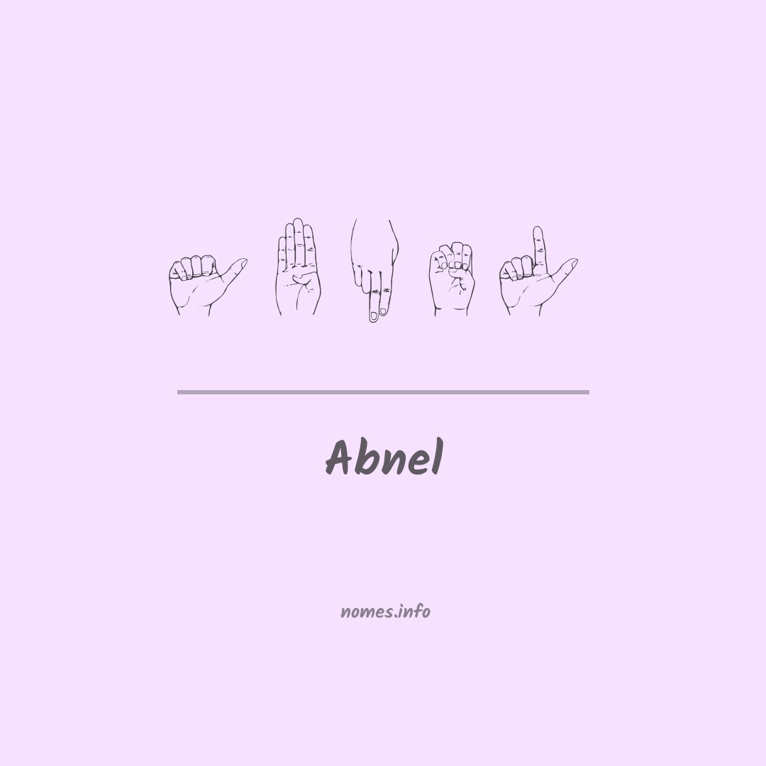 Abnel em Libras