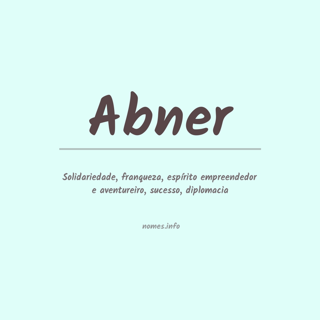 Significado do nome Abner