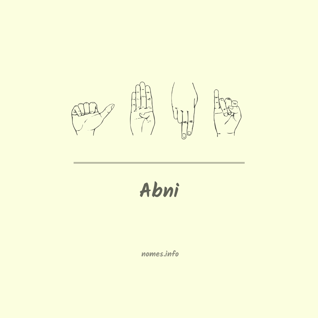 Abni em Libras