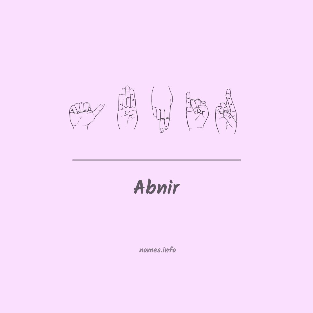Abnir em Libras
