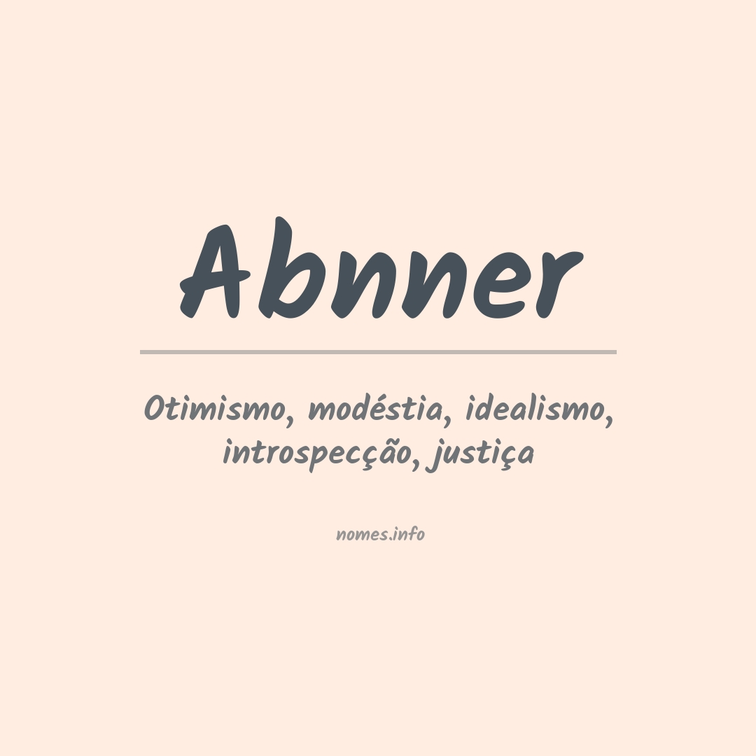 Significado do nome Abnner