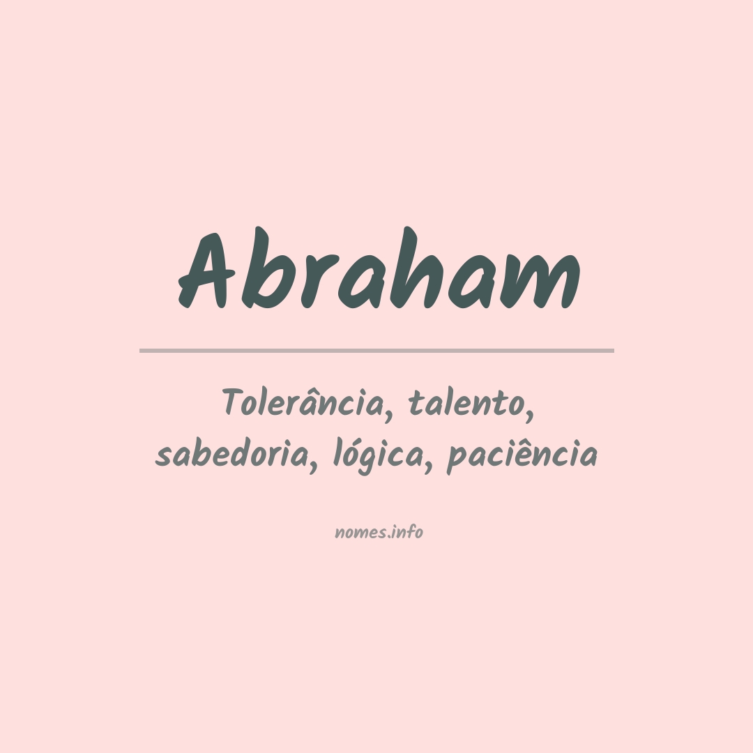 Significado do nome Abraham
