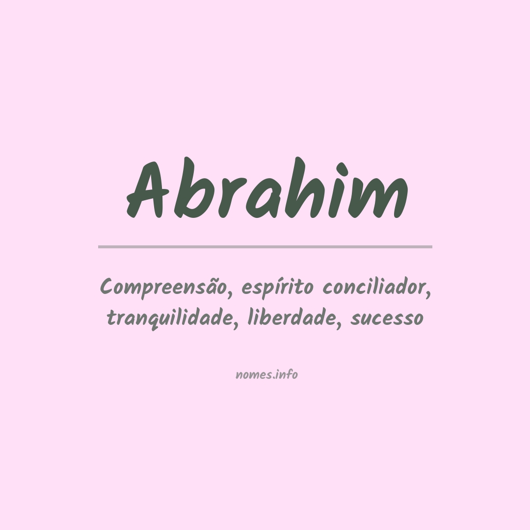 Significado do nome Abrahim