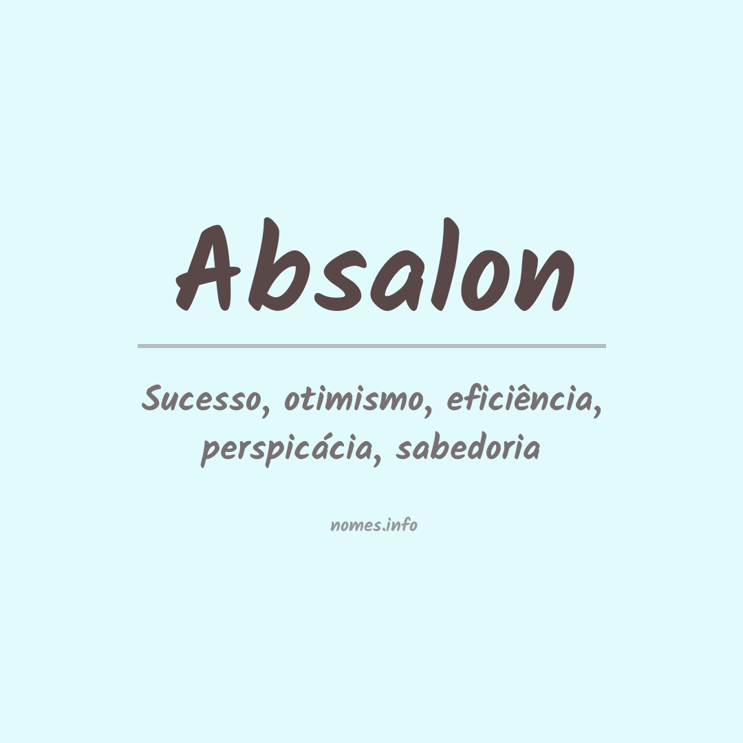 Significado do nome Absalon