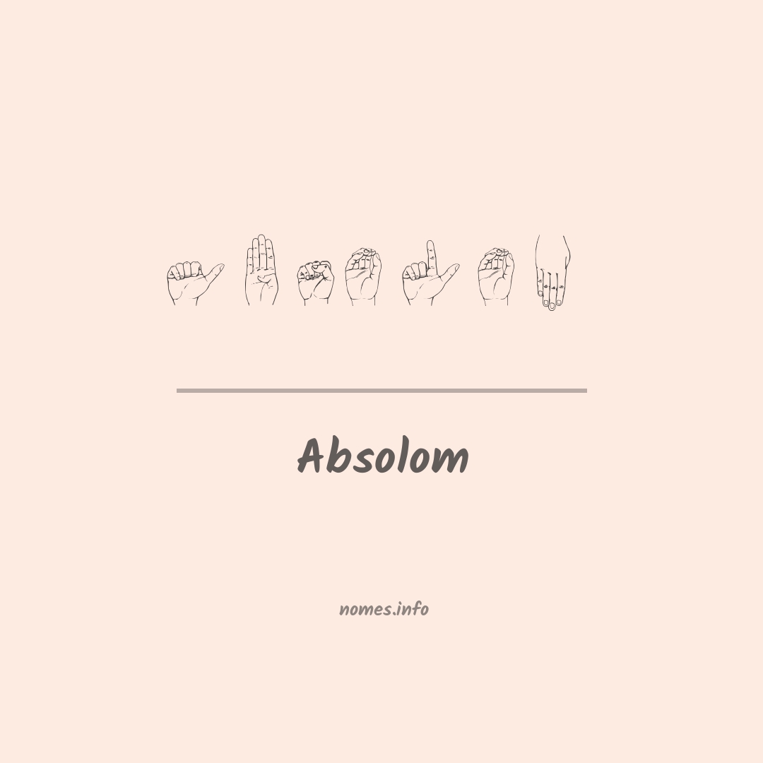 Absolom em Libras
