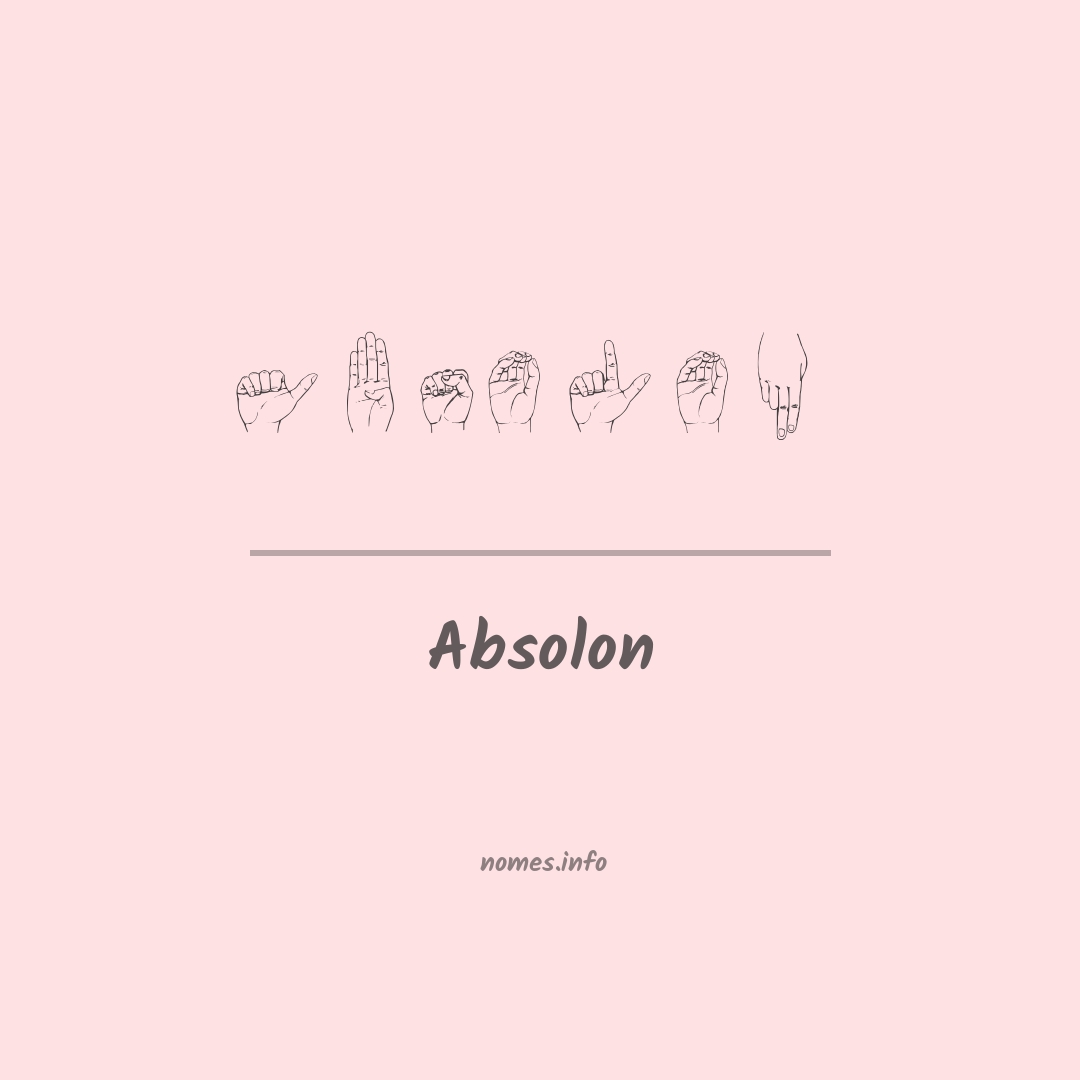 Absolon em Libras