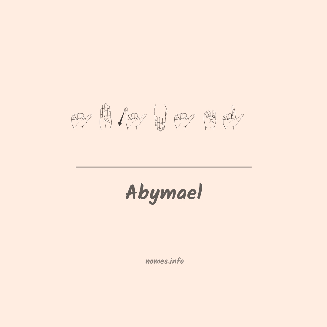 Abymael em Libras