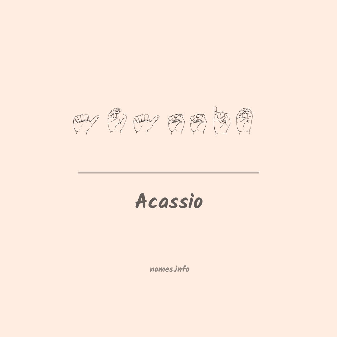 Acassio em Libras
