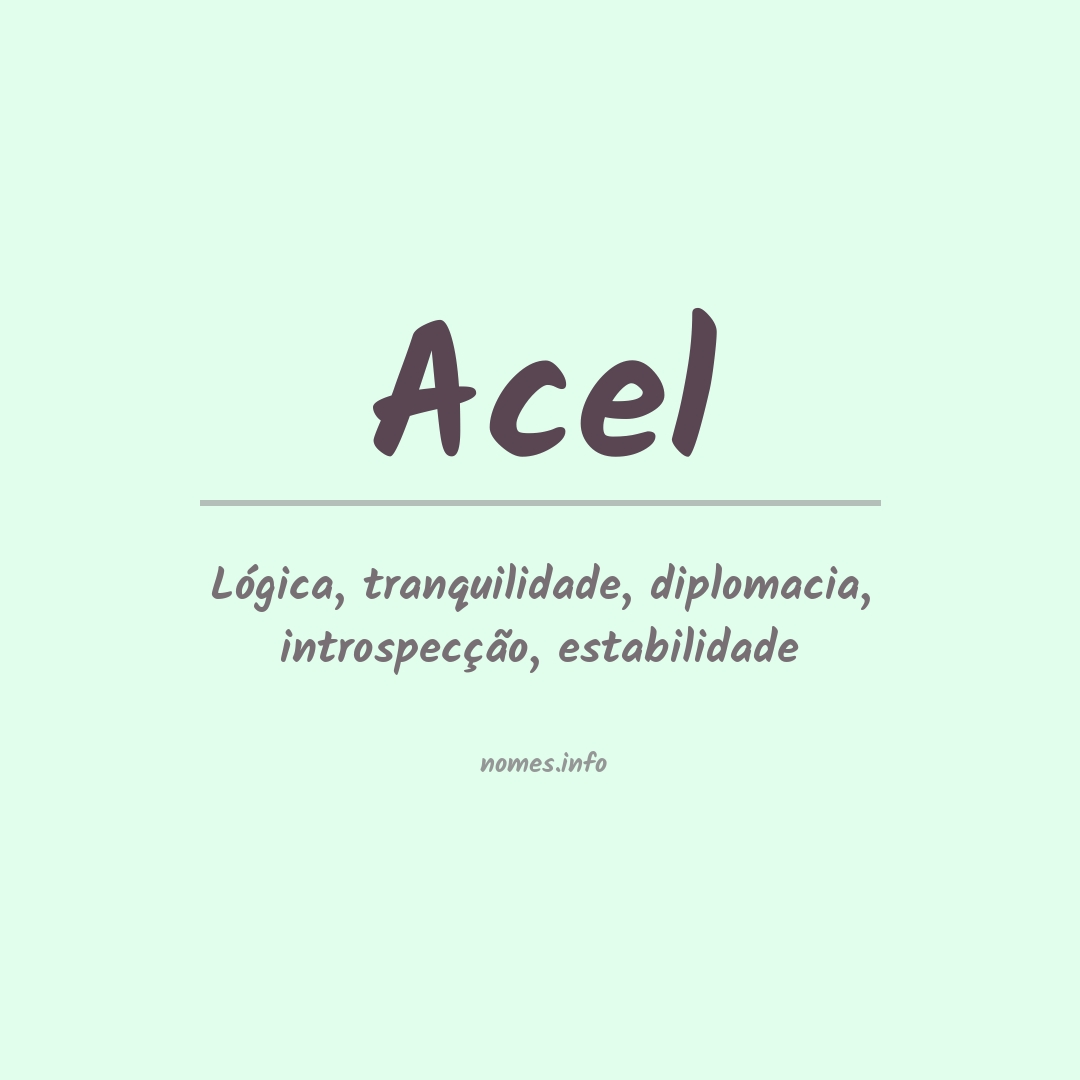 Significado do nome Acel