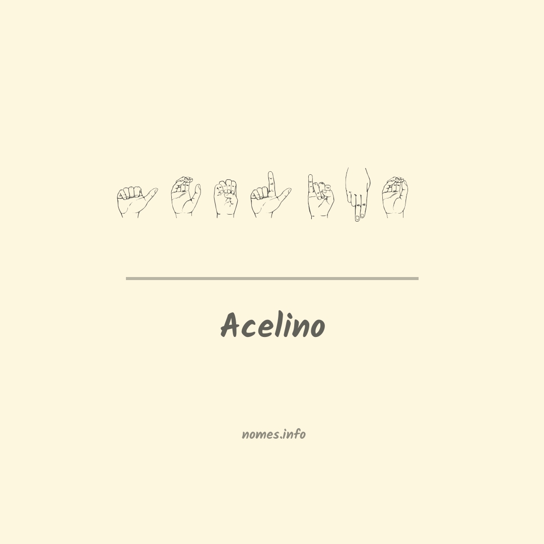 Acelino em Libras