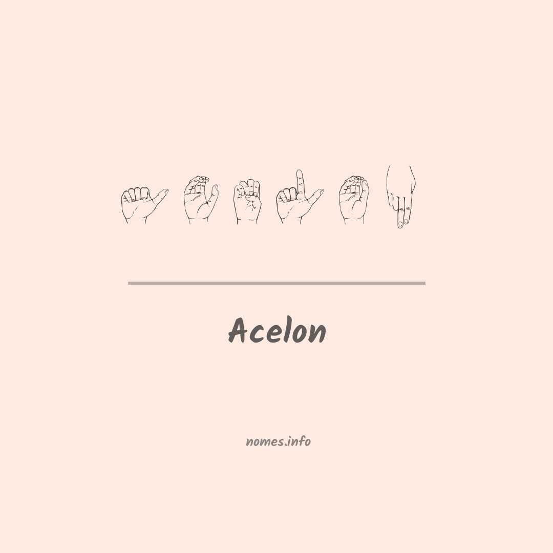 Acelon em Libras