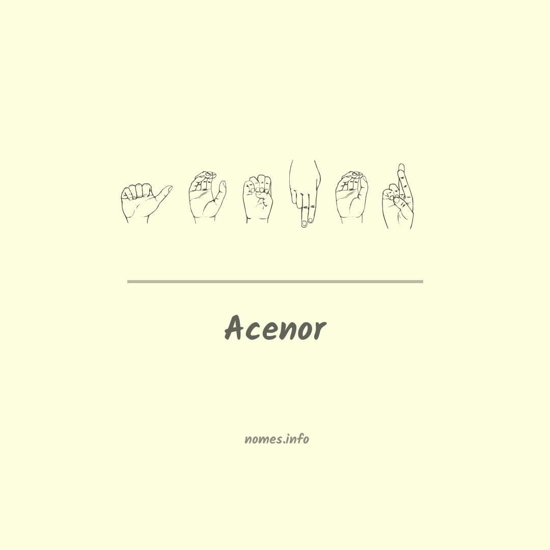 Acenor em Libras