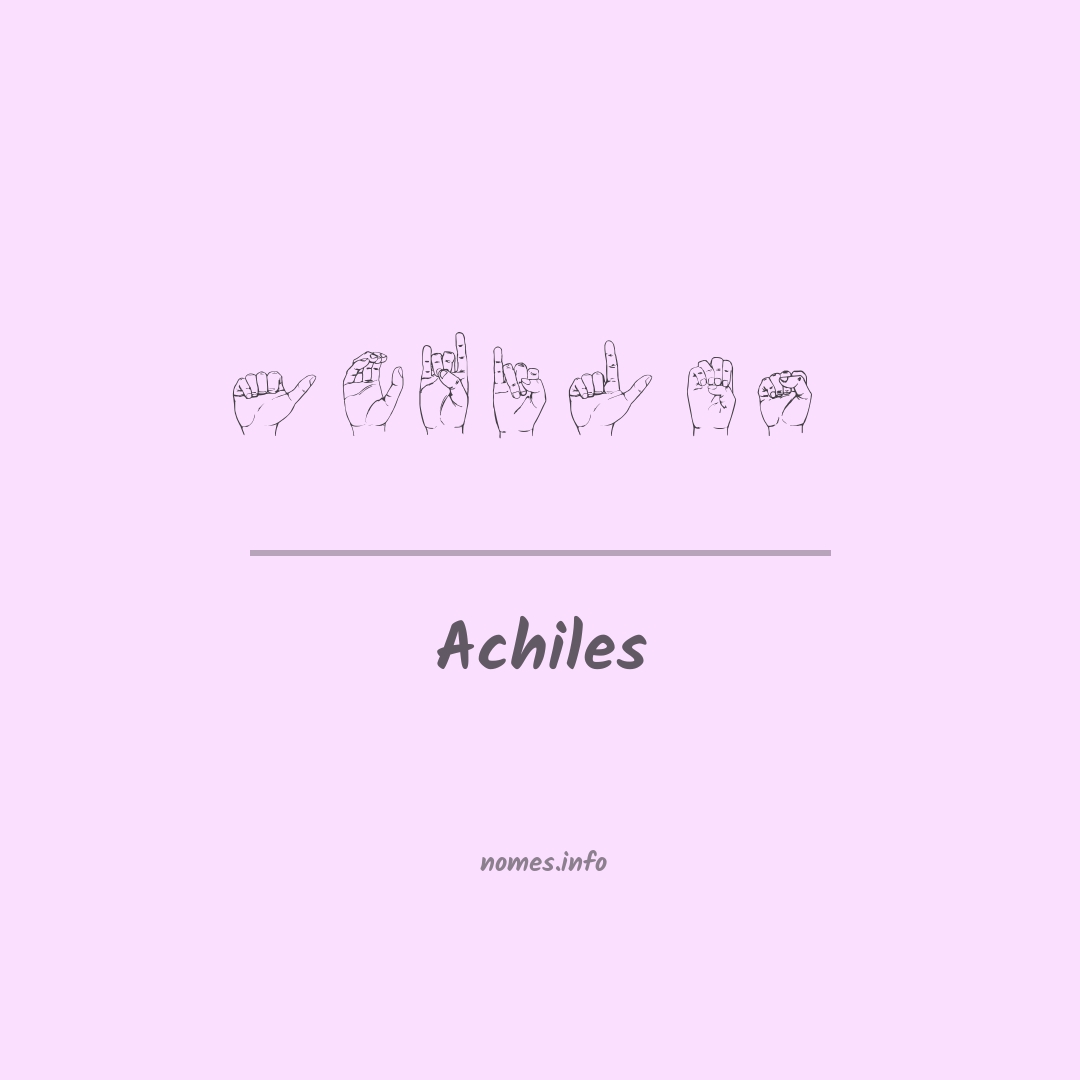 Achiles em Libras