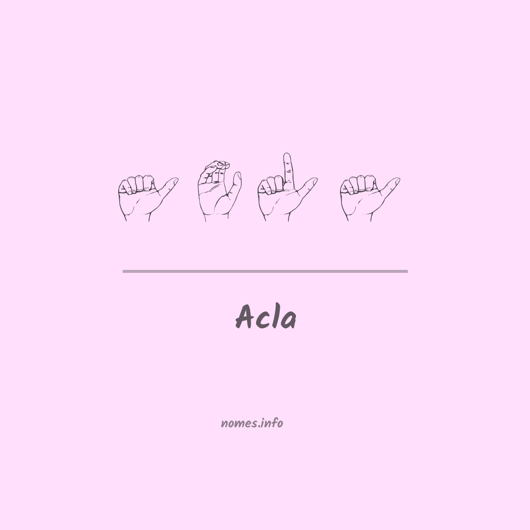 Acla em Libras Acla em Libras