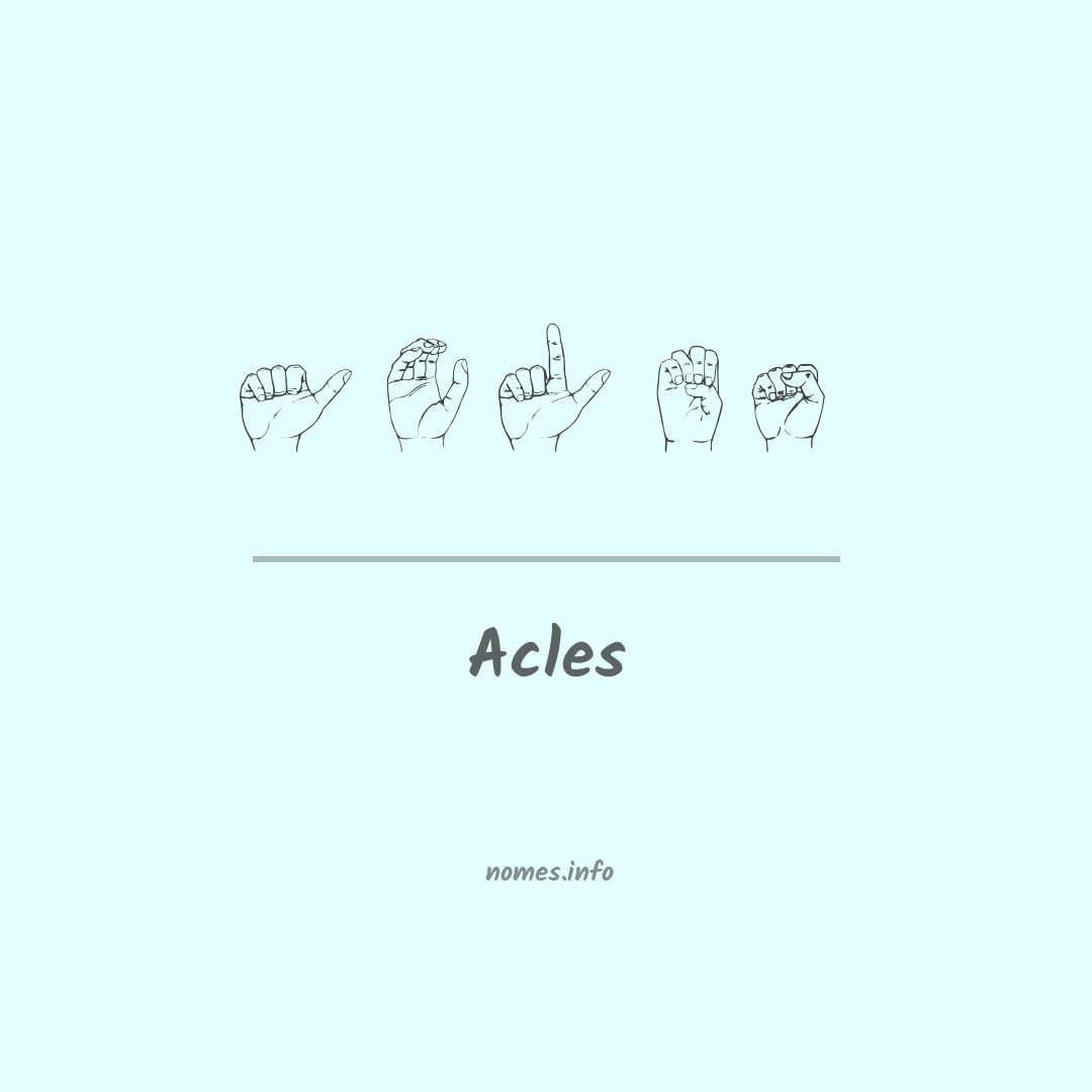 Acles em Libras