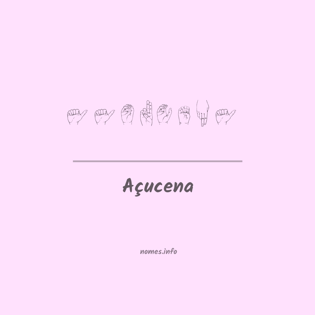 Açucena em Libras Açucena em Libras