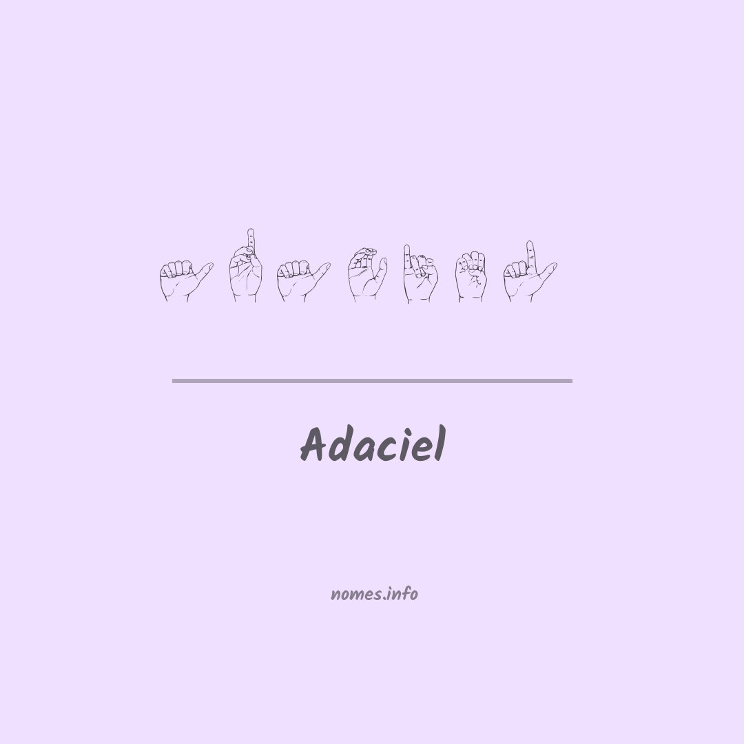 Adaciel em Libras