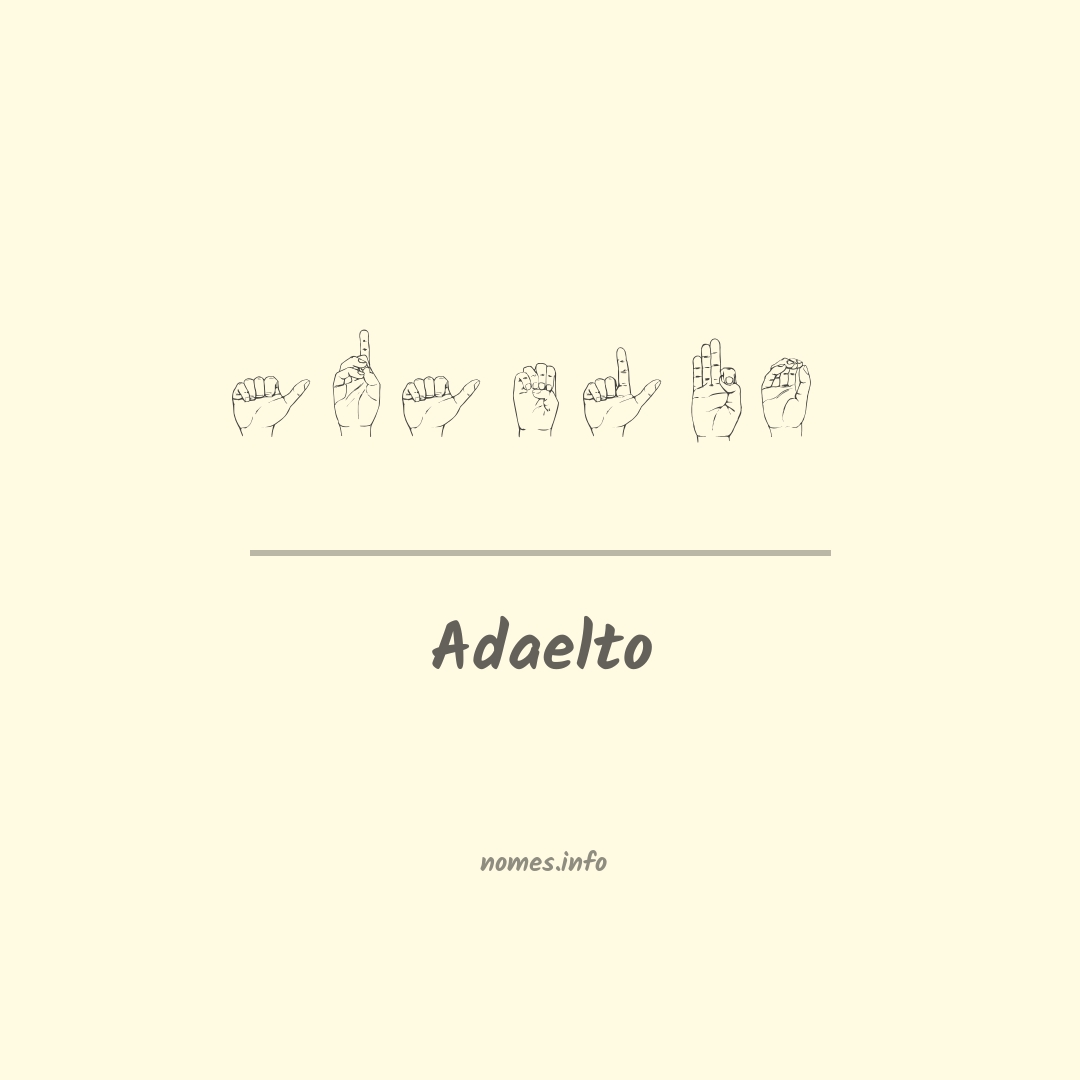 Adaelto em Libras