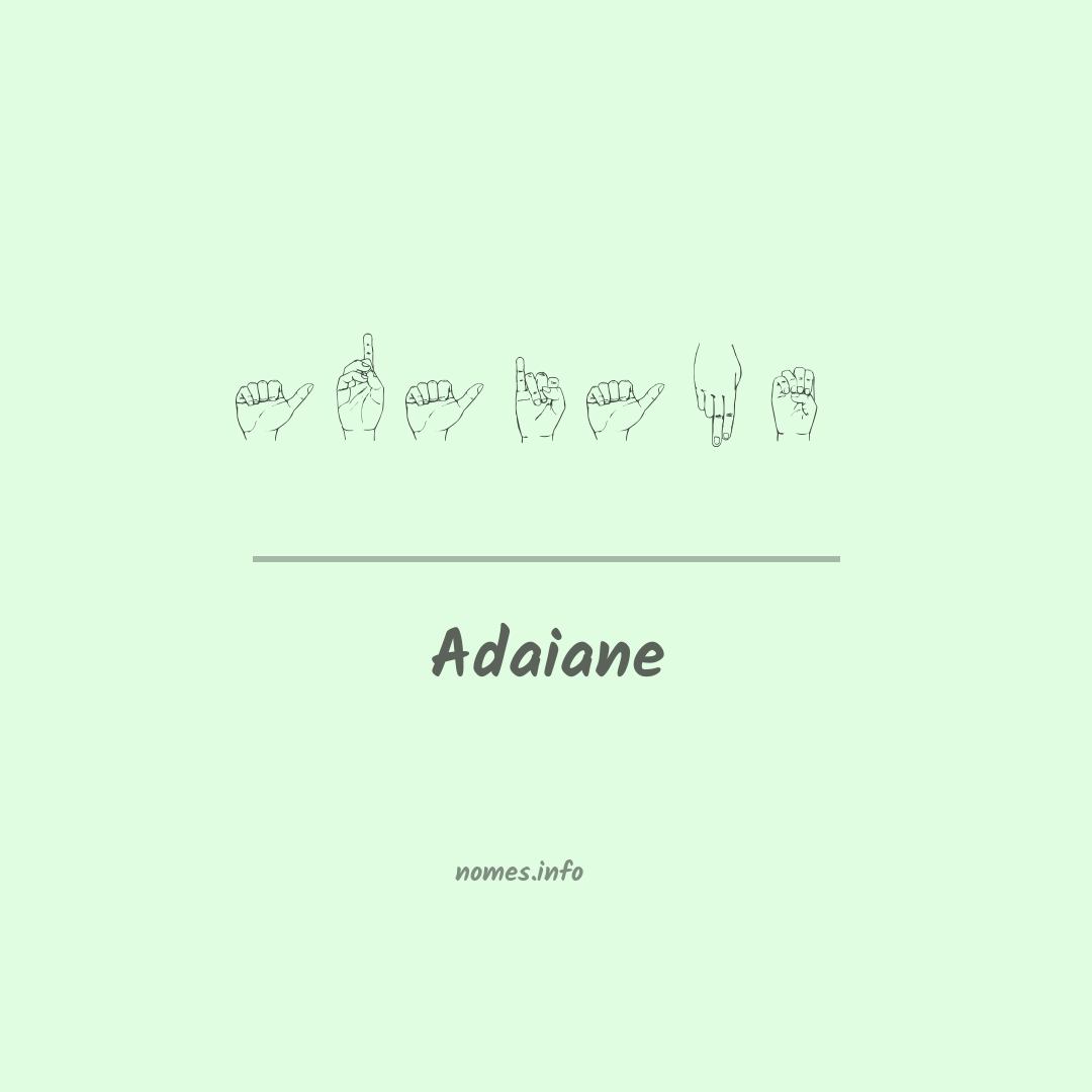 Adaiane em Libras