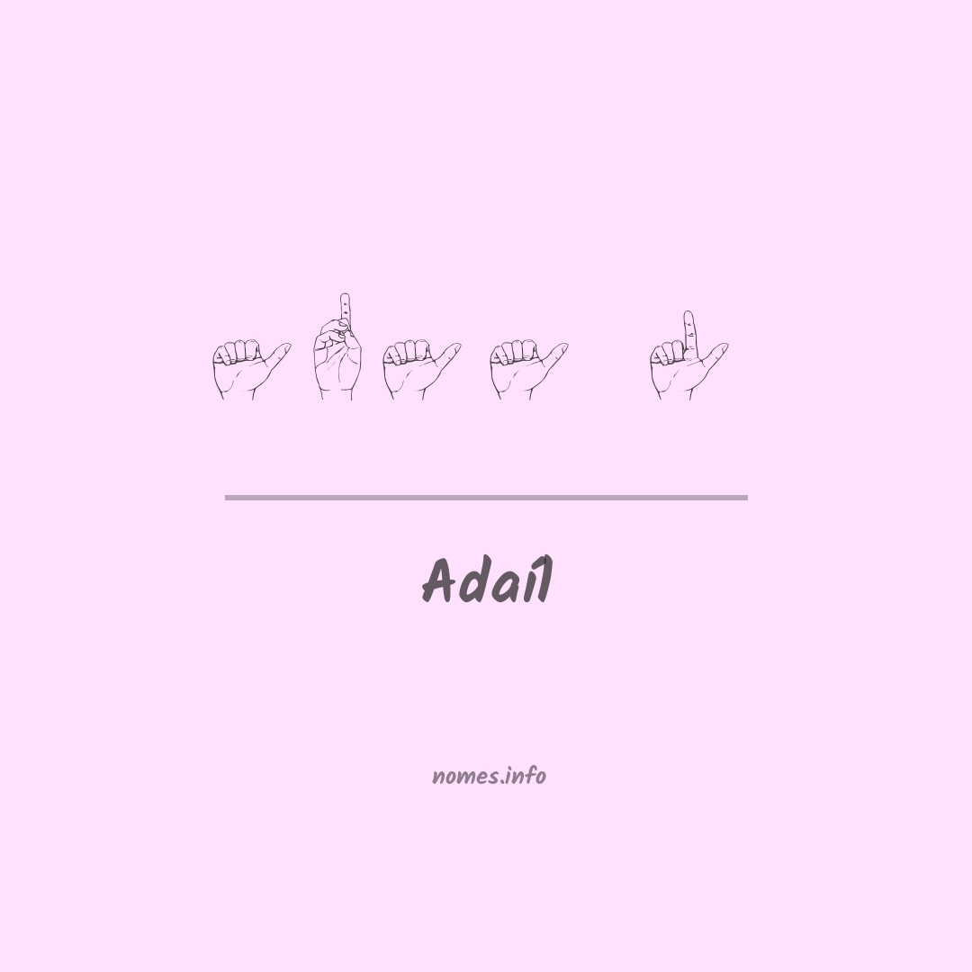 Adaíl em Libras