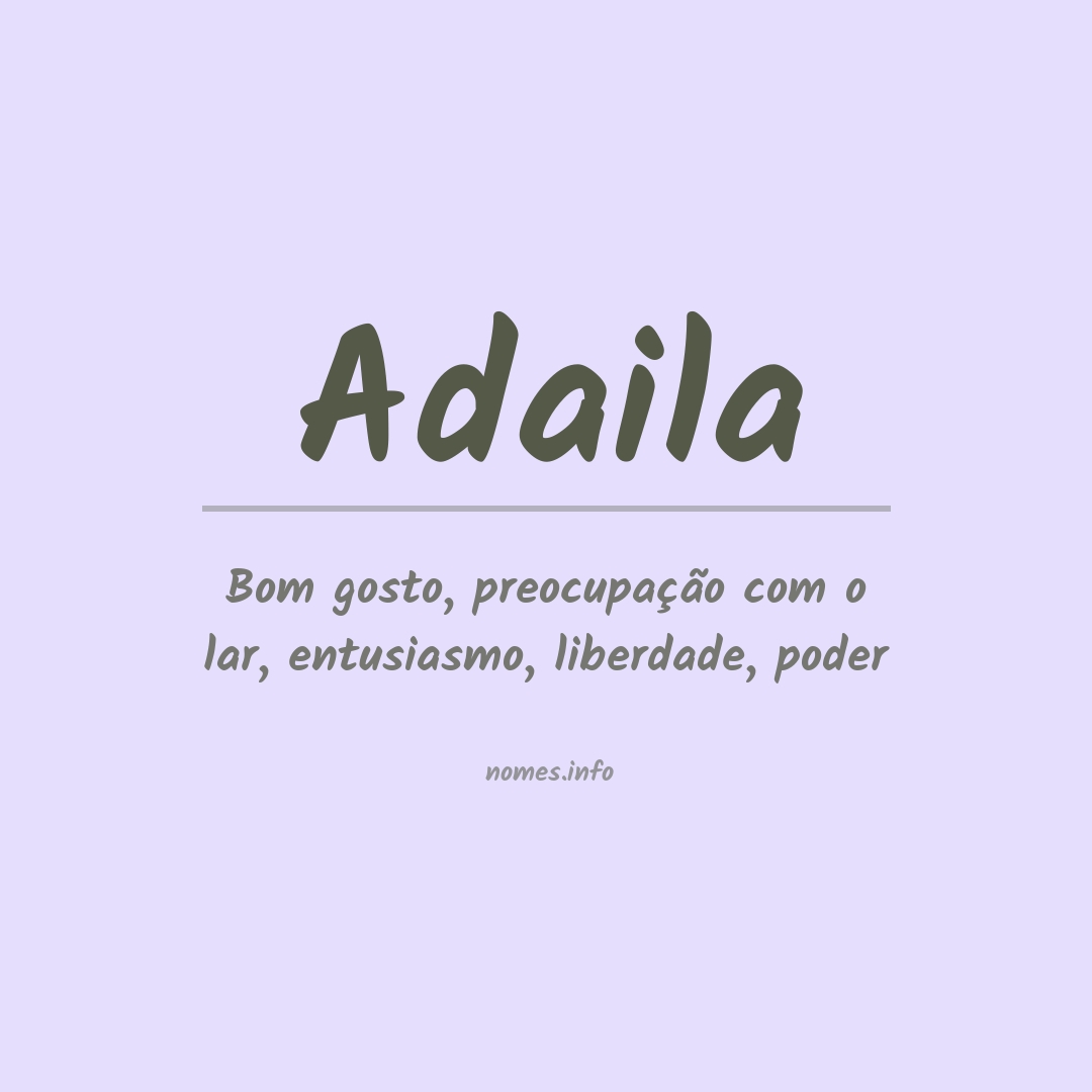 Significado do nome Adaila