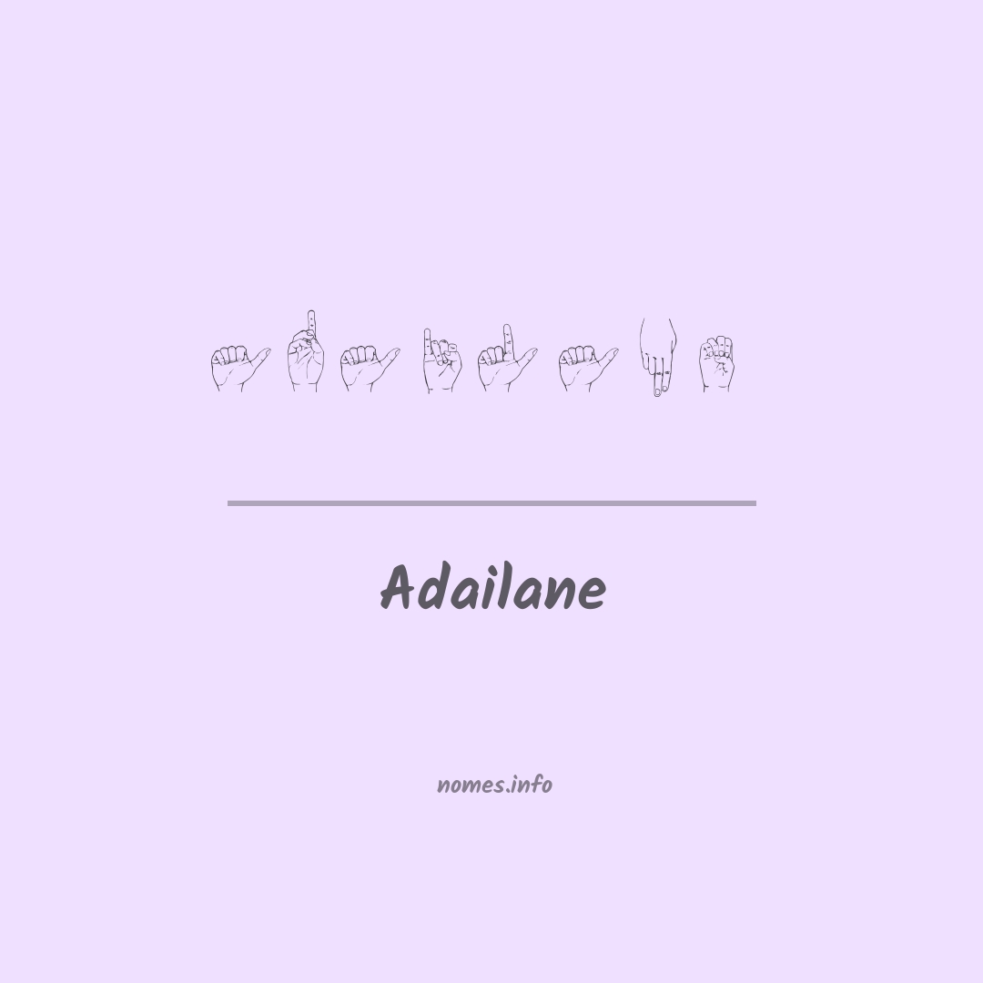 Adailane em Libras