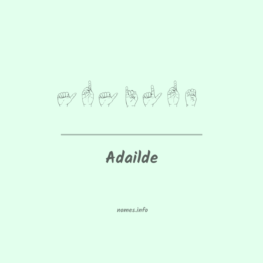 Adailde em Libras